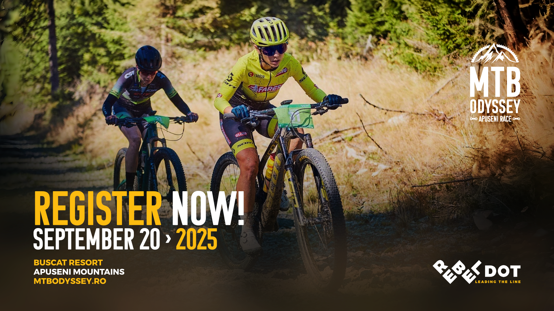 MTBO – Register Now – Facebook Event Cover MTB Odyssey Apuseni Race 2025